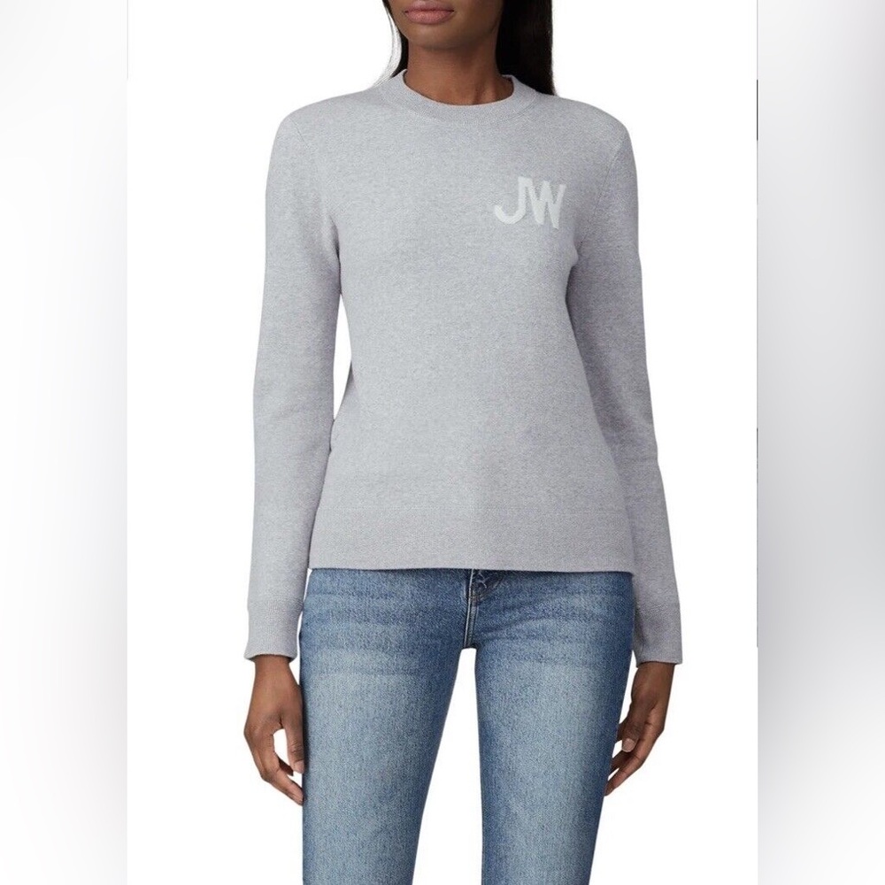 Jason Wu Grey Merino Crewneck Sweater, Sz L